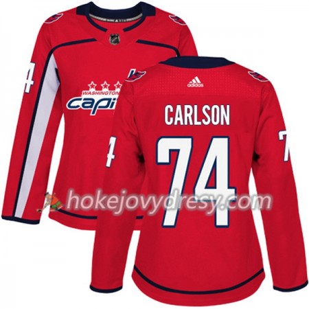 Dámské Hokejový Dres Washington Capitals John Carlson 74 Červená 2017-2018 Adidas Authentic
